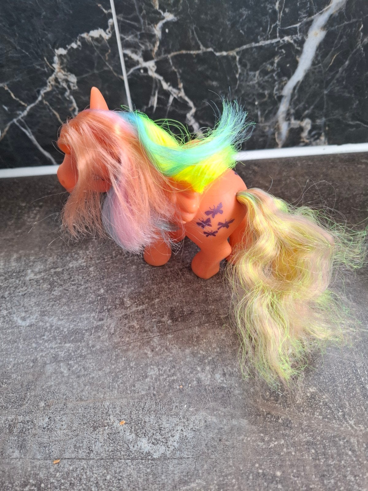 Vintage My Little Pony G1 Flutterwing 1984 Hasbro Italy, Ophalen of Verzenden, Gebruikt, Jongen of Meisje