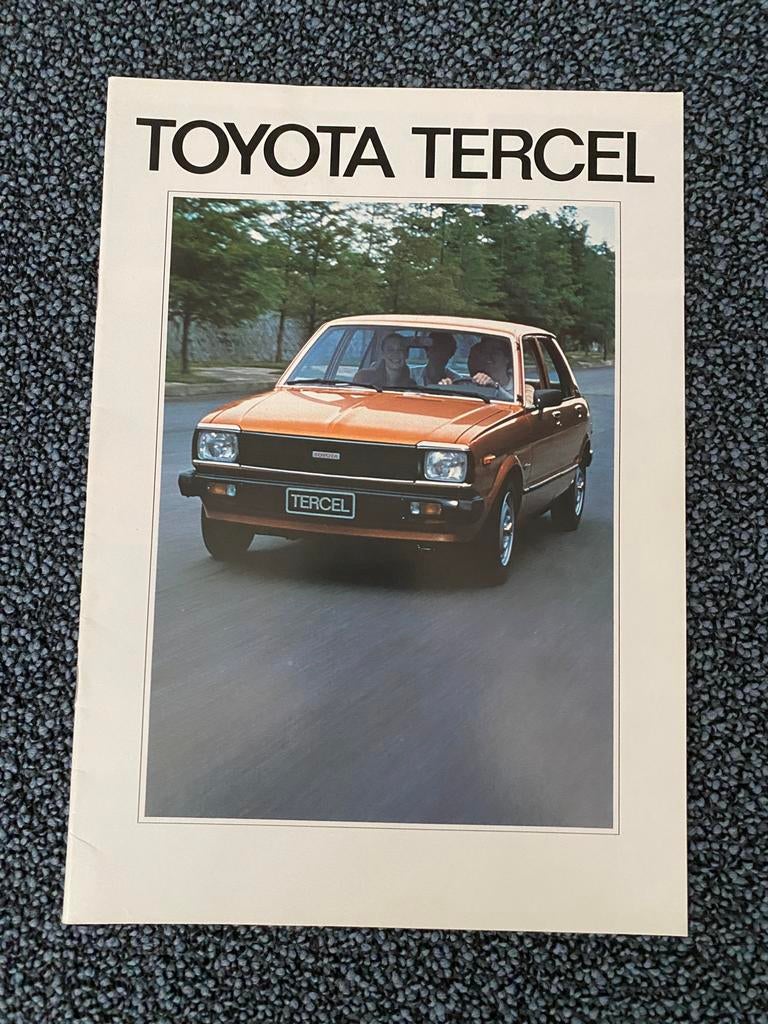 Toyota Tercel autofolder (1979), Ophalen of Verzenden, Zo goed als nieuw, Toyota