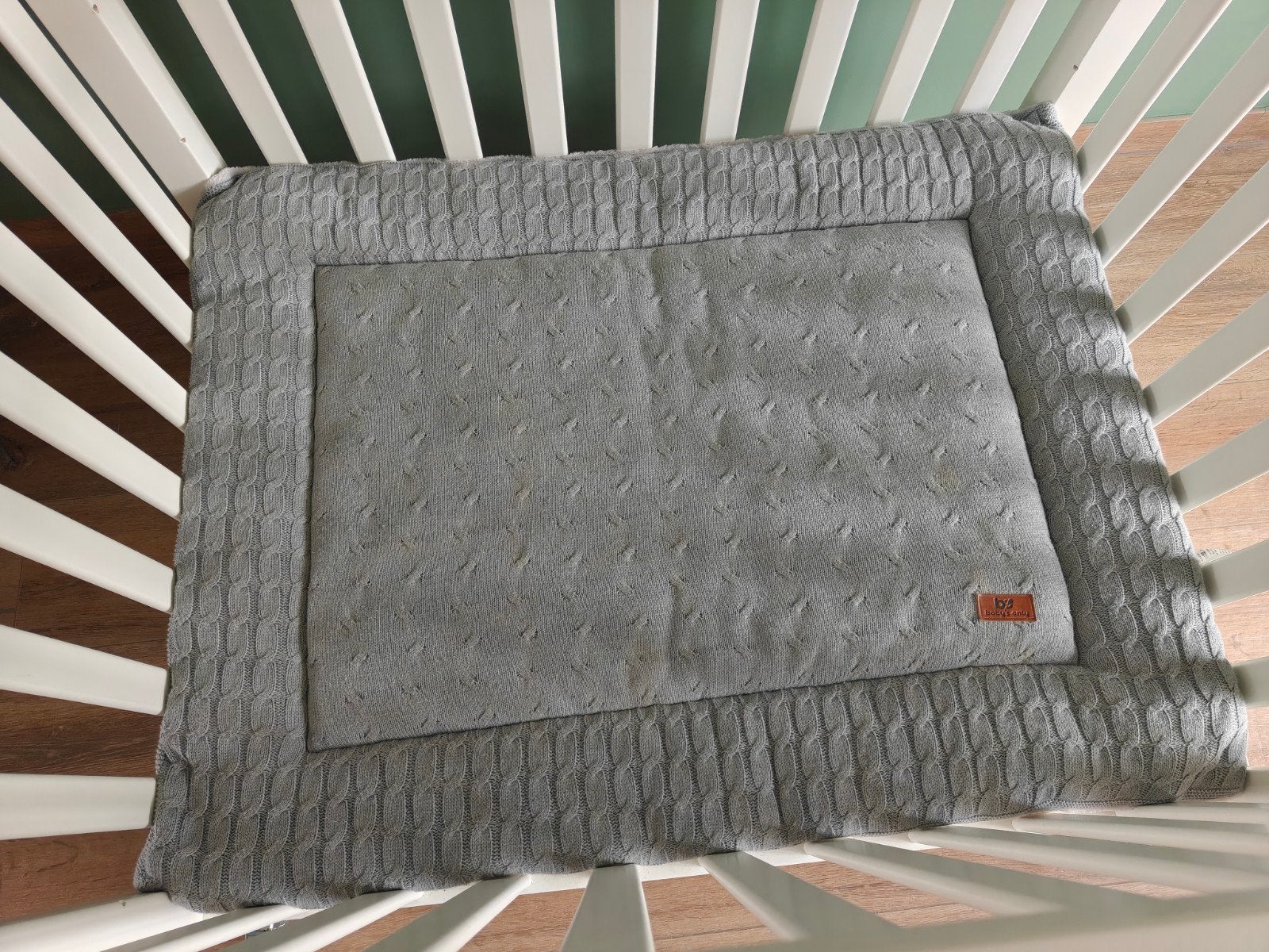 Grijs boxkleed van Baby's Only, Ophalen, Gebruikt, Rechthoekig, Boxkleed