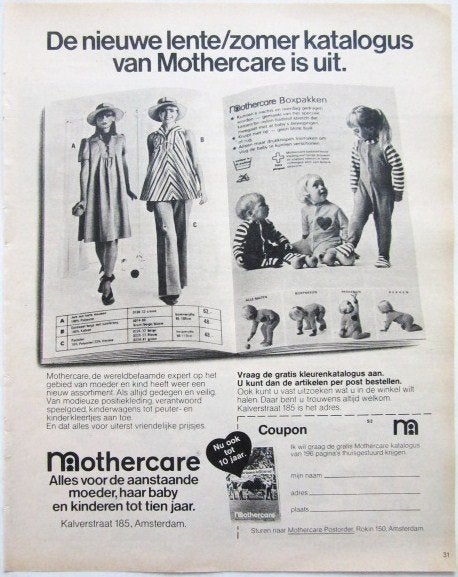 3 vintage advertenties reclames mode katalogus 1975-76, Ophalen of Verzenden, Gebruikt, Overige typen