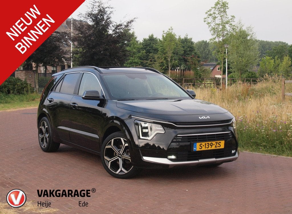 Kia Niro 1.6 GDi Hybrid ExecutiveLine | Panoramadak | Camera, Auto's, 1374 kg, Euro 6, Zwart, Origineel Nederlands