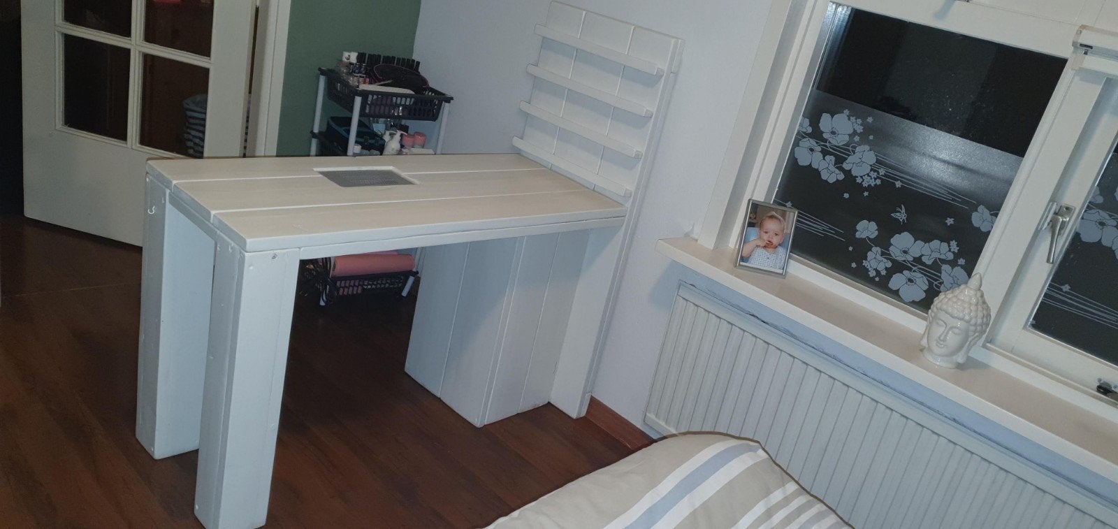 Nageltafel steigerhout, Huis en Inrichting, Ophalen, Gebruikt, 75 cm of meer, 60 cm of meer