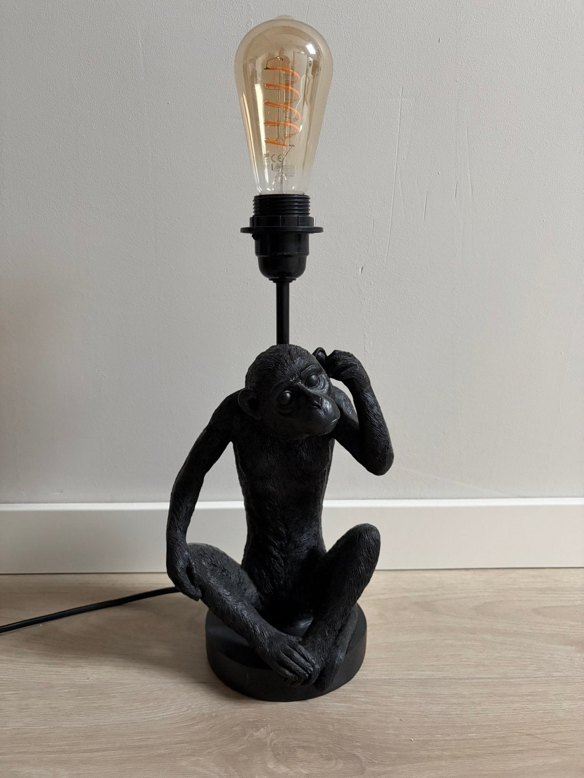 Tafellamp aap, Huis en Inrichting, Figuurlamp, Zo goed als nieuw, E27 (groot), Ophalen of Verzenden