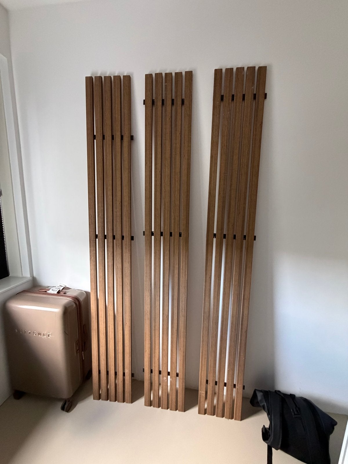 Houten lattenwand / wandpanelen, Ophalen, Zo goed als nieuw