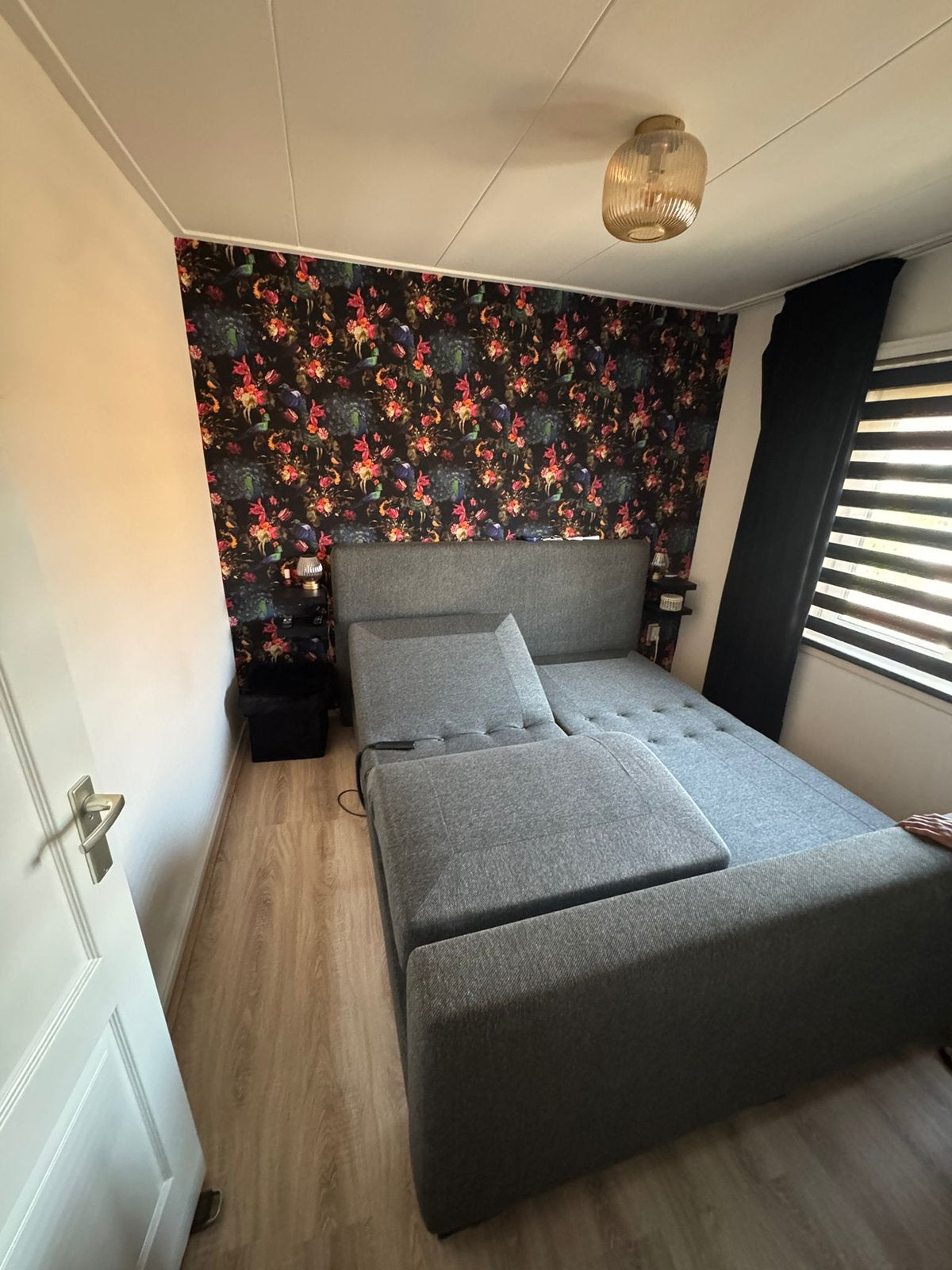Haco elektrisch verstelbare boxspring- als nieuw 180x200, Huis en Inrichting, Slaapkamer | Bedden, Ophalen, Verstelbaar, Tweepersoons