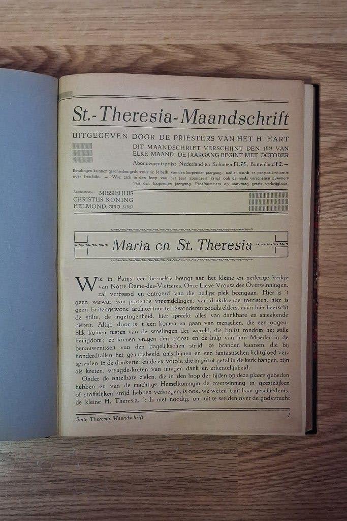 Sinte Theresia Maandtijdschrift, Ophalen of Verzenden, Zo goed als nieuw