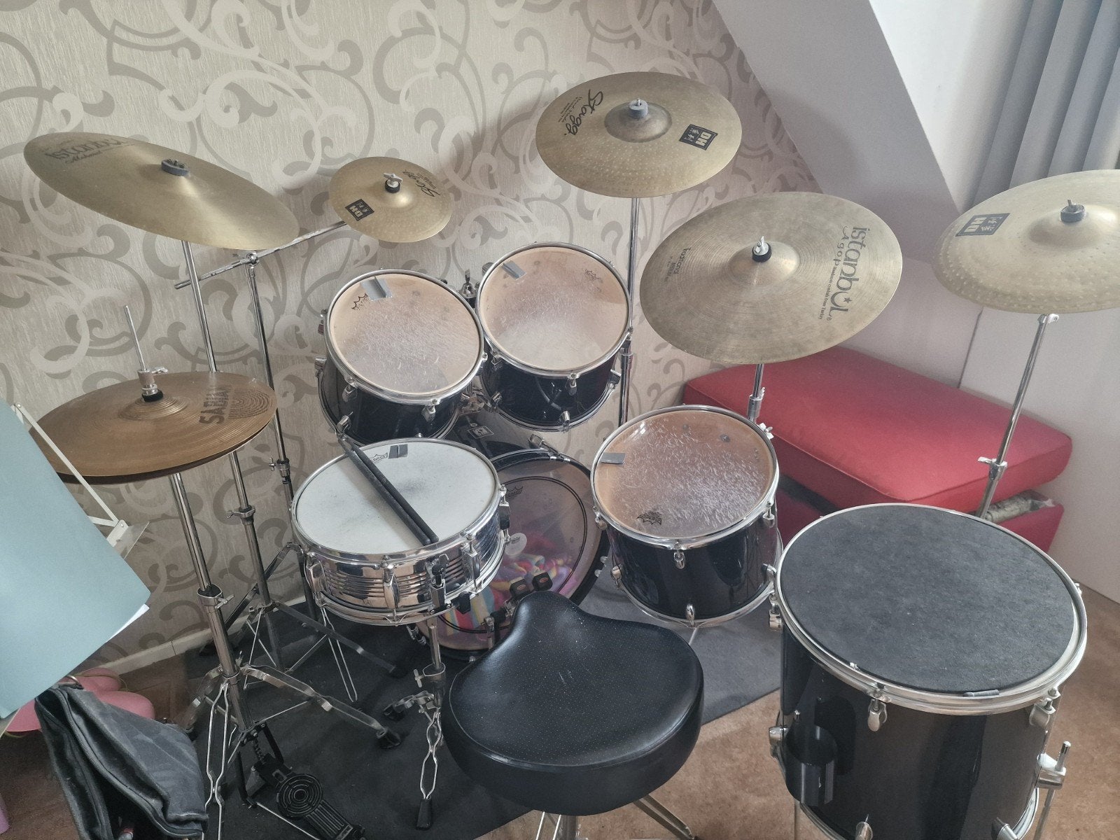 Sonor 503 drumstel, Muziek en Instrumenten, Drumstellen en Slagwerk, Ophalen, Gebruikt, Sonor