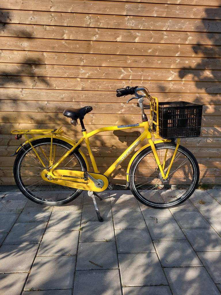 Gazelle fiets Yellow Cab taxi, Ophalen, Gebruikt, Versnellingen, Schijfrem