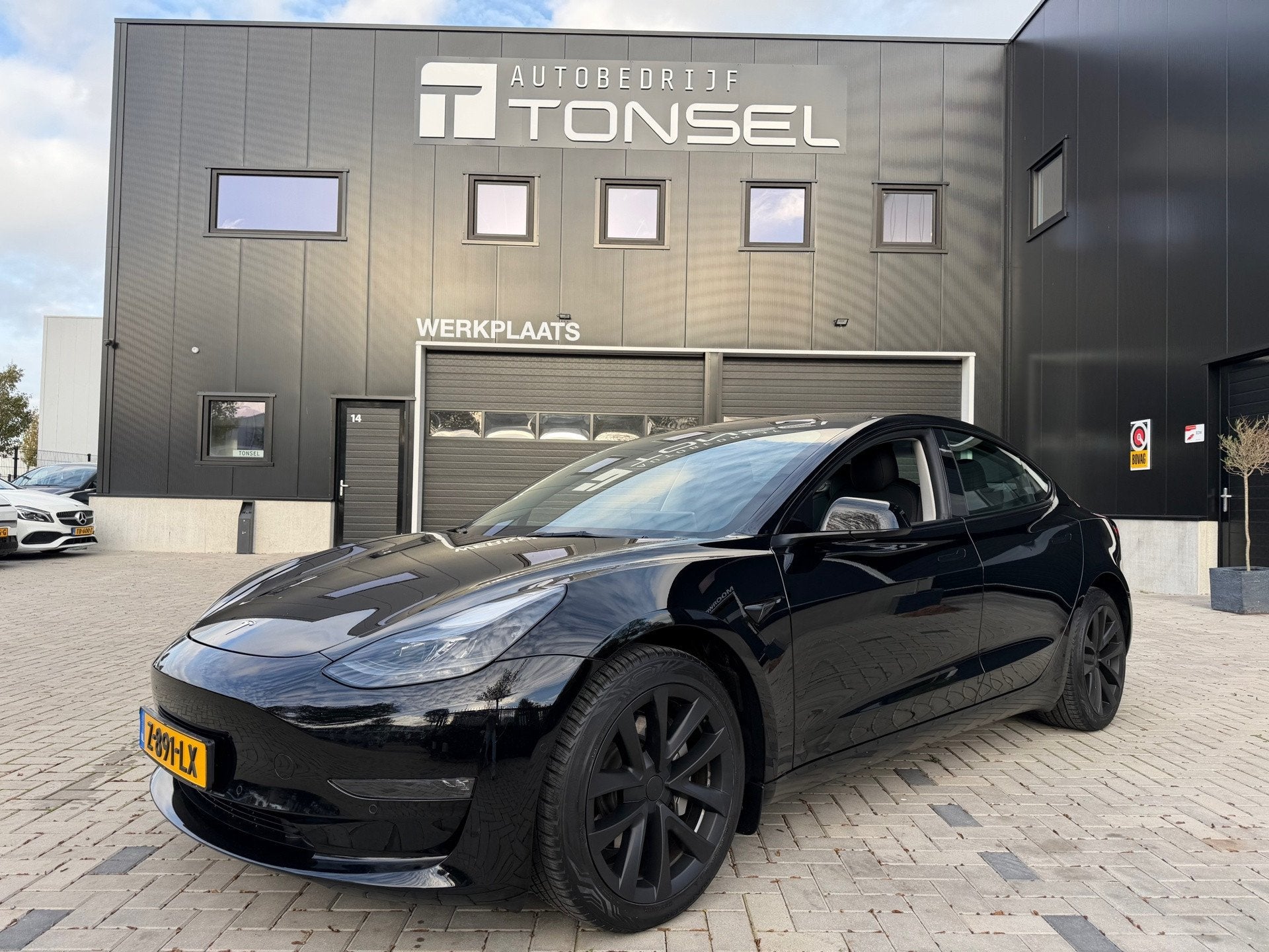 Tesla Model 3 Long Range AWD 75 kWh / SOH 93%, Auto's, Automaat, 12 maanden, Gebruikt, Zwart