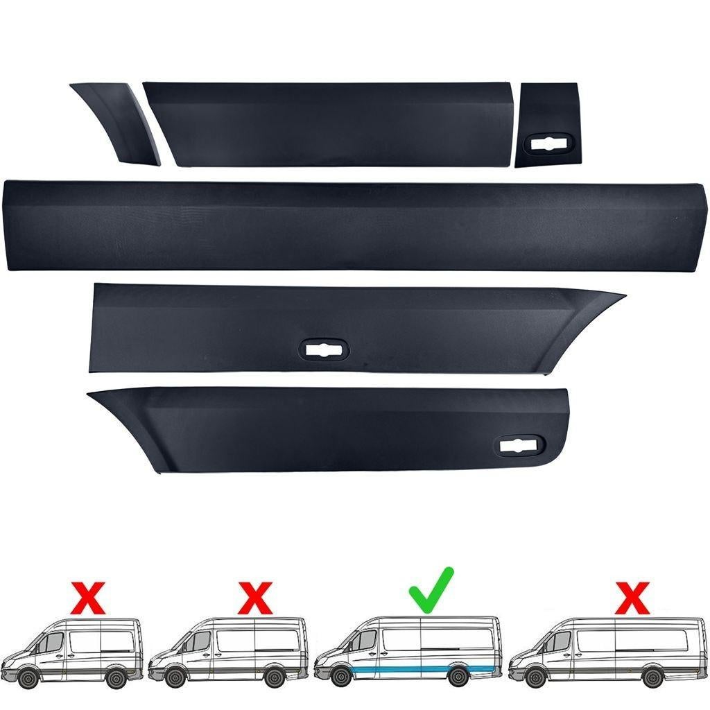 Set Sierlijsten Bumperlijsten Links Mercedes Sprinter W906 L, Verzenden, Automotive Parts, A.parts@hotmail.nl, Trasmolenlaan 12 3447 GZ Woerden