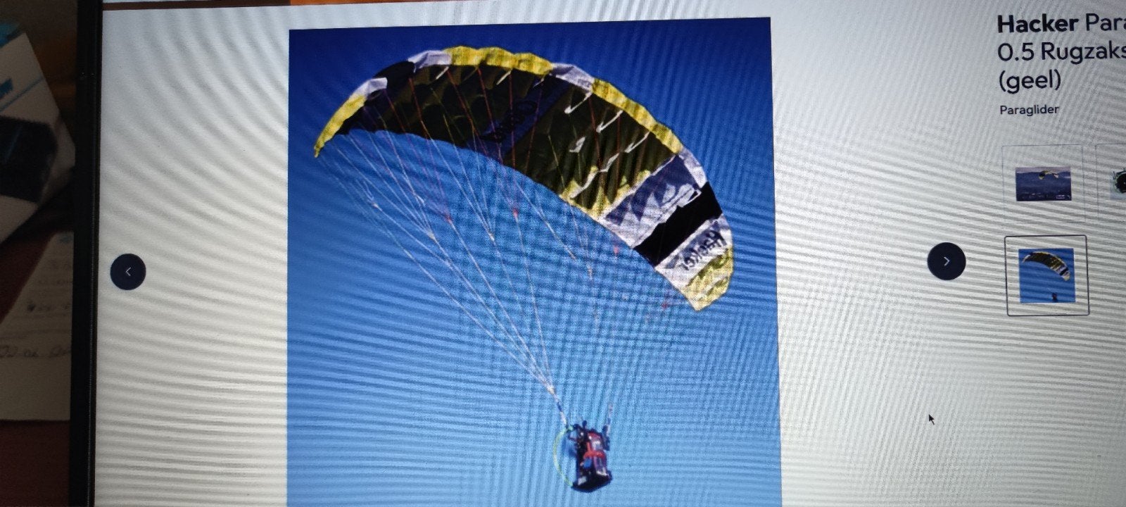 Hacker Para-RC Cloud 0.5 Rugzakset (geel), Ophalen of Verzenden, Nieuw, Elektro, RTF (Ready to Fly)