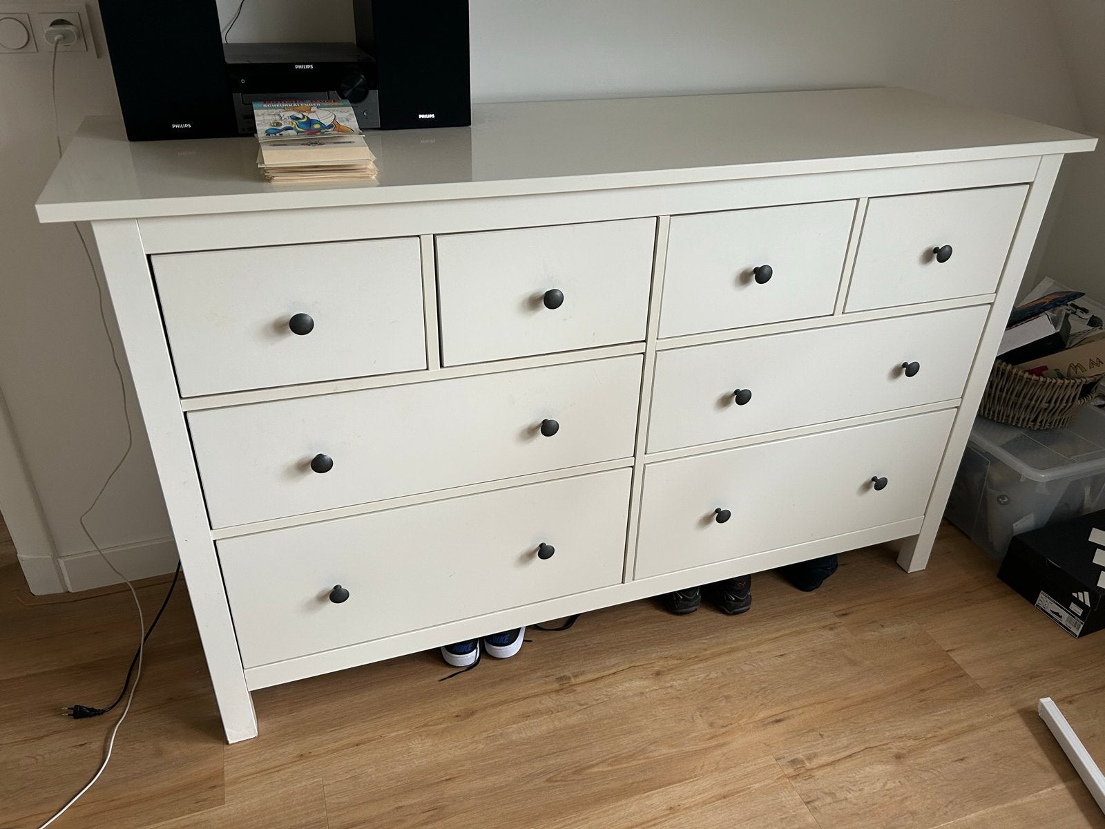 IKEA HEMNES ladekast wit - 8 lades, Ophalen, Gebruikt, 5 laden of meer, 150 tot 200 cm