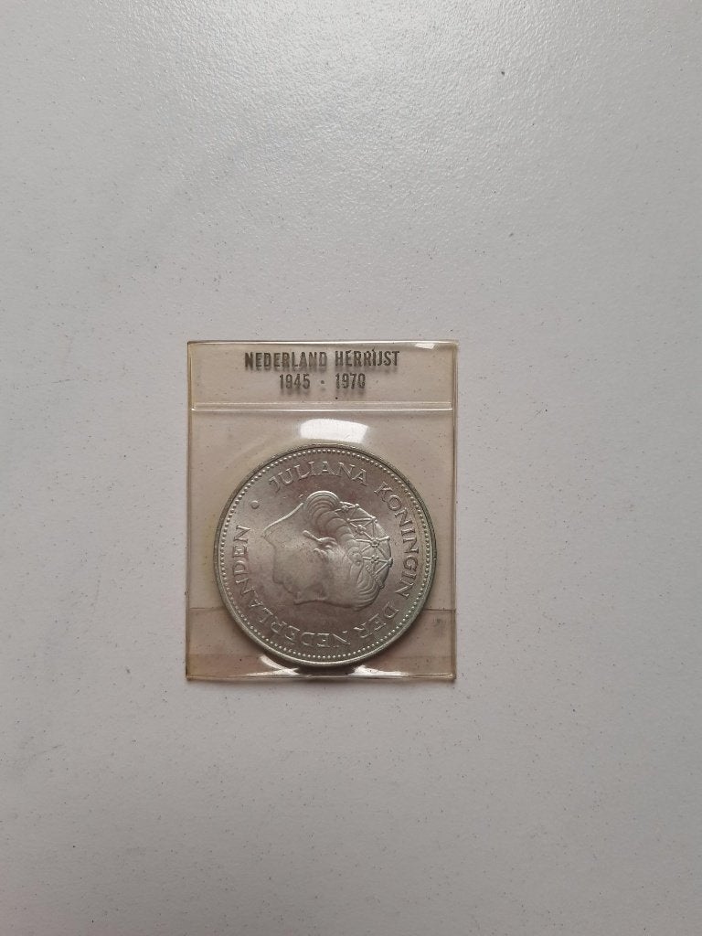 zilveren tientje Nederland herrijst 1945-1970, Koningin Juliana, Zilver, Ophalen of Verzenden, Losse munt