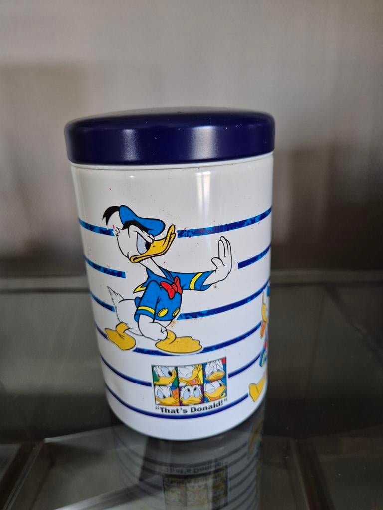 Brabantia donald duck blik, Verzamelen, Ophalen of Verzenden, Gebruikt, Overige