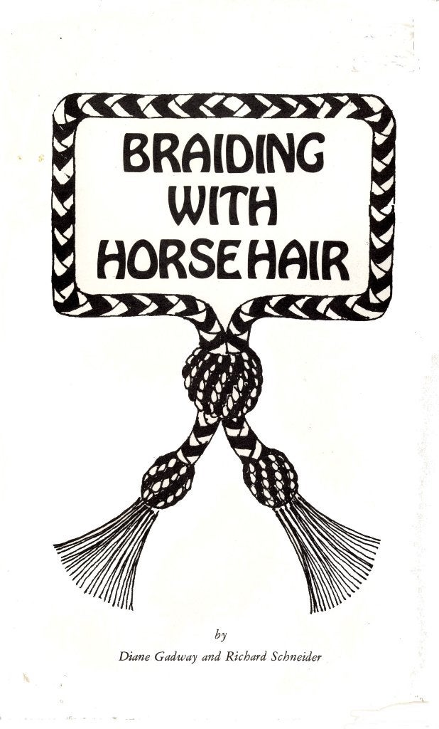 BOEK: Braiding with Horsehair. Vlechten paardenhaar., Ophalen of Verzenden, Nieuw, Overige typen