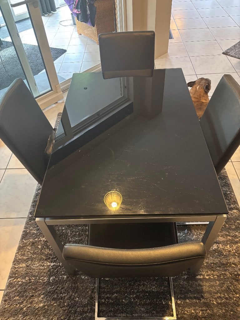 Eetkamertafel  en salontafel, Huis en Inrichting, Tafels | Eettafels, Ophalen, Gebruikt, 100 tot 150 cm, 50 tot 100 cm