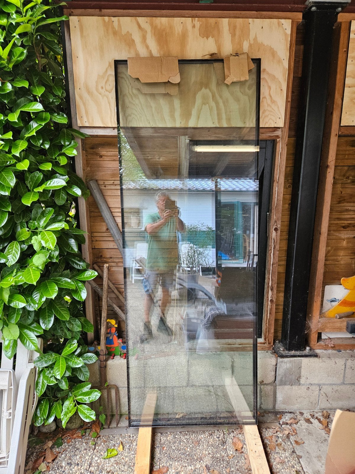 Dubbel glas 2x, Ophalen, Zo goed als nieuw, Minder dan 80 cm, Gevelraam of Ruit