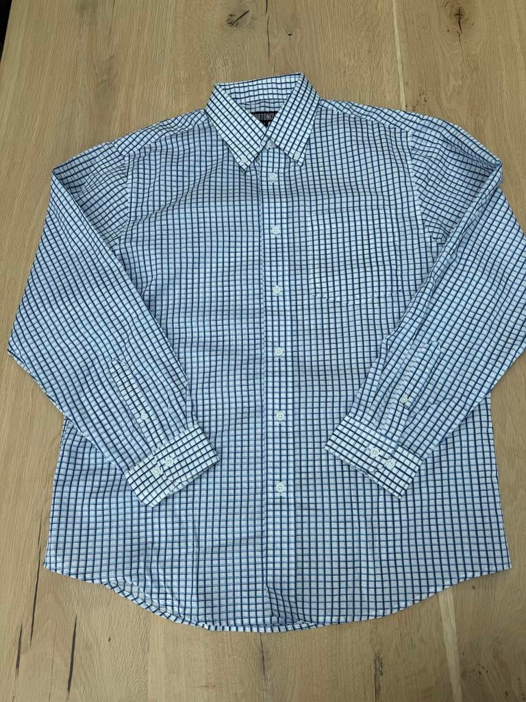 Nieuw Portonova overhemd maat L, Ophalen of Verzenden, Nieuw, Blauw, Halswijdte 41/42 (L)