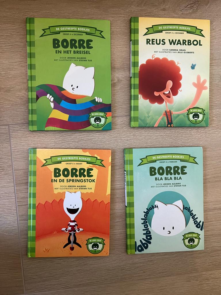 Borre boekjes - groep 4 (4 stuks), Ophalen of Verzenden, Gelezen, Fictie algemeen
