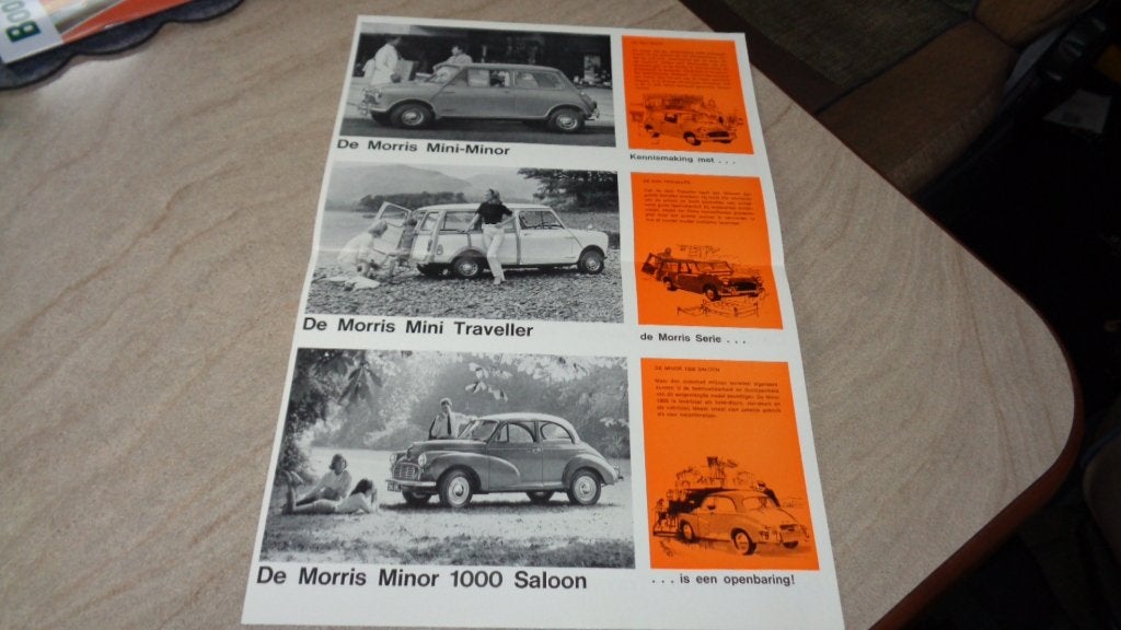 ZELDZAME Folder  MORRIS - SERIE    1967, Verzenden, Nieuw, Overige merken