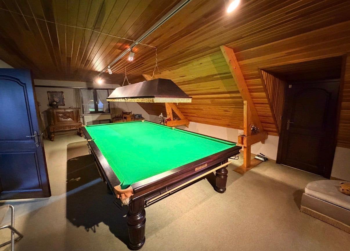 Snooker 12,6 voet, Sport en Fitness, Biljarten en Poolen, Ophalen, Zo goed als nieuw, Pooltafel