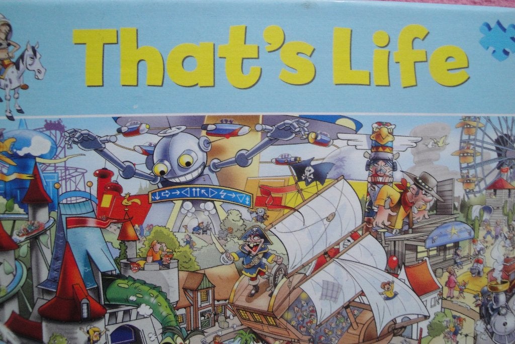 THATS LIFE GOLIATH COLLECTION PUZZLE 1.000st. voor 2,50euro., Ophalen of Verzenden, 500 t/m 1500 stukjes, Zo goed als nieuw, Legpuzzel