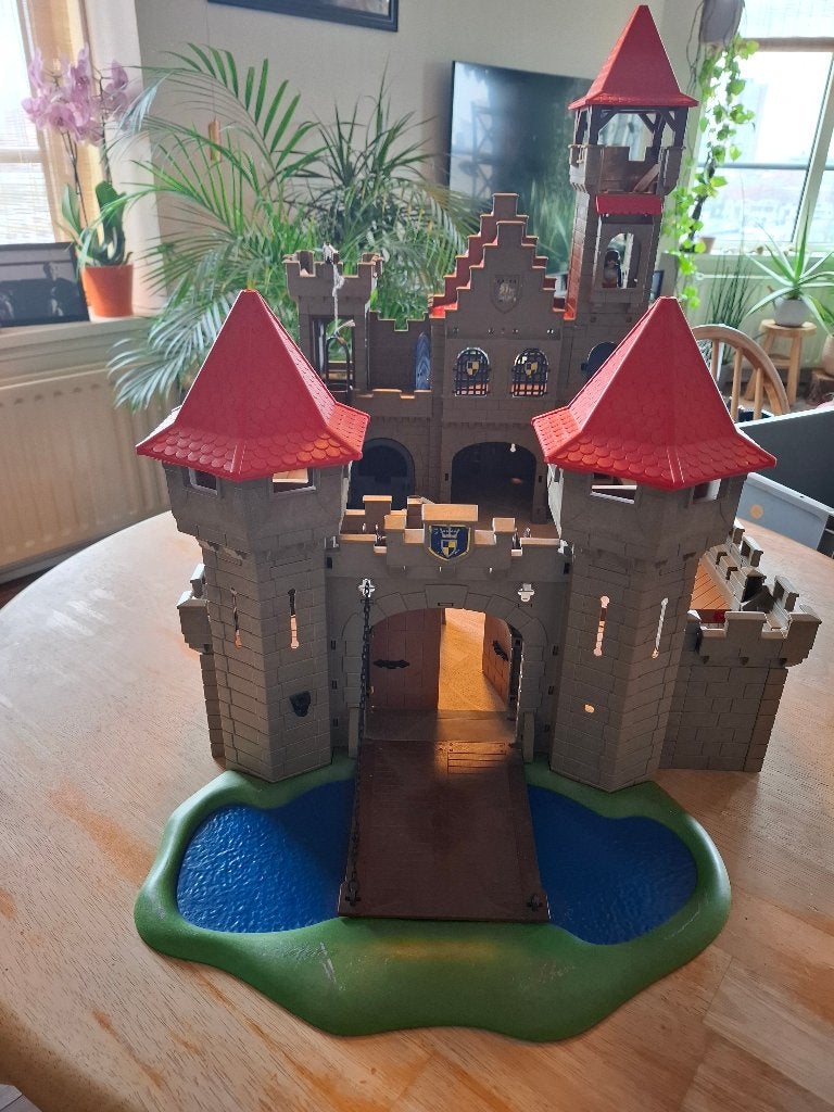 Playmobil Kasteel met ophaalbrug en torens, Gebruikt, Complete set, Kasteel/Fort, Historisch