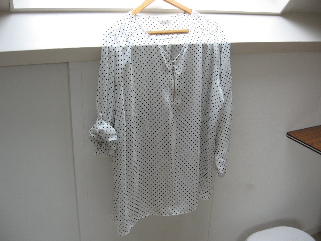 Nw soepel vallend strand blouse tuniek €5,- 52 54 Wit stip, Ophalen of Verzenden, Nieuw, Wit, Blouse of Tuniek