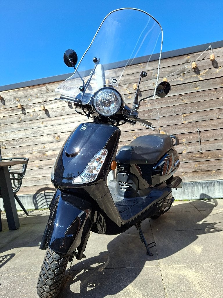 Sym Fiddle 2 2021 Zwart | 4757 km | zeer nette staat, Ophalen, Zo goed als nieuw, Benzine, Fiddle