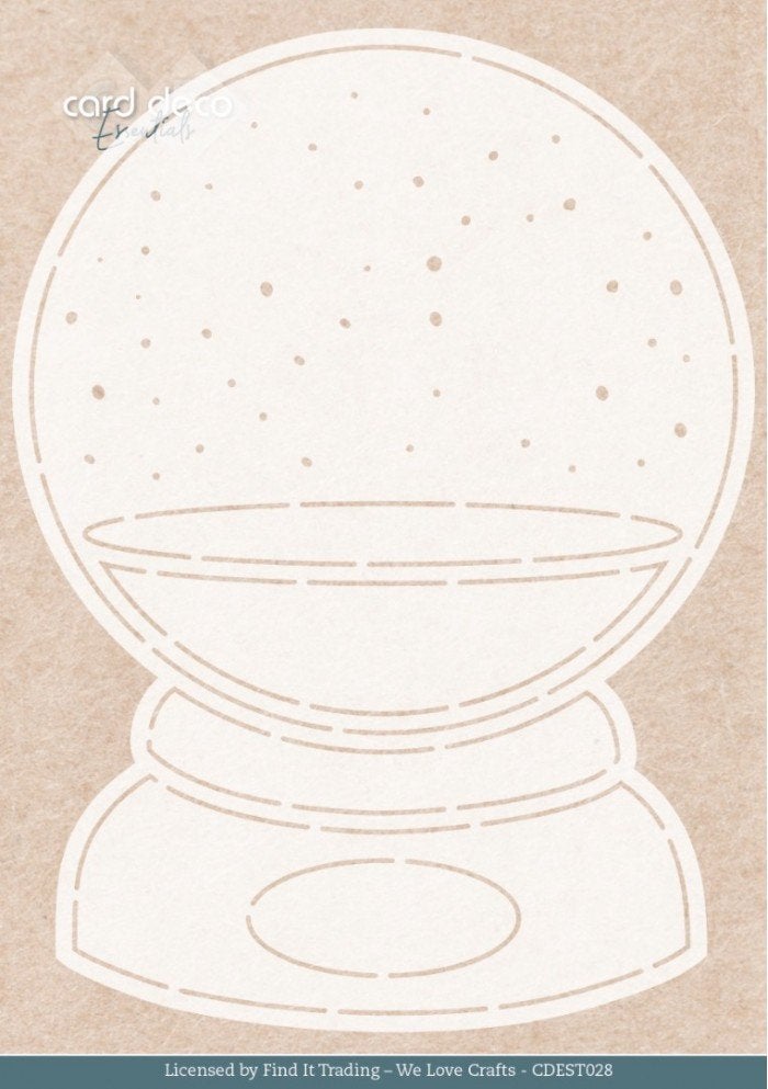 Card Deco Essentials Card Stencil Enchanting Globe CDEST028, ., Nieuw, Ophalen of Verzenden, Overige thema's