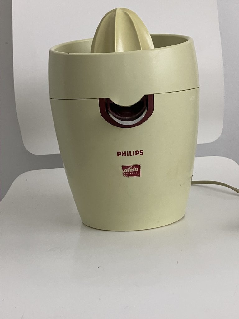 Citruspers Alessi - Philips jaren 90, Ophalen of Verzenden, Gebruikt, Elektrisch, Citruspers