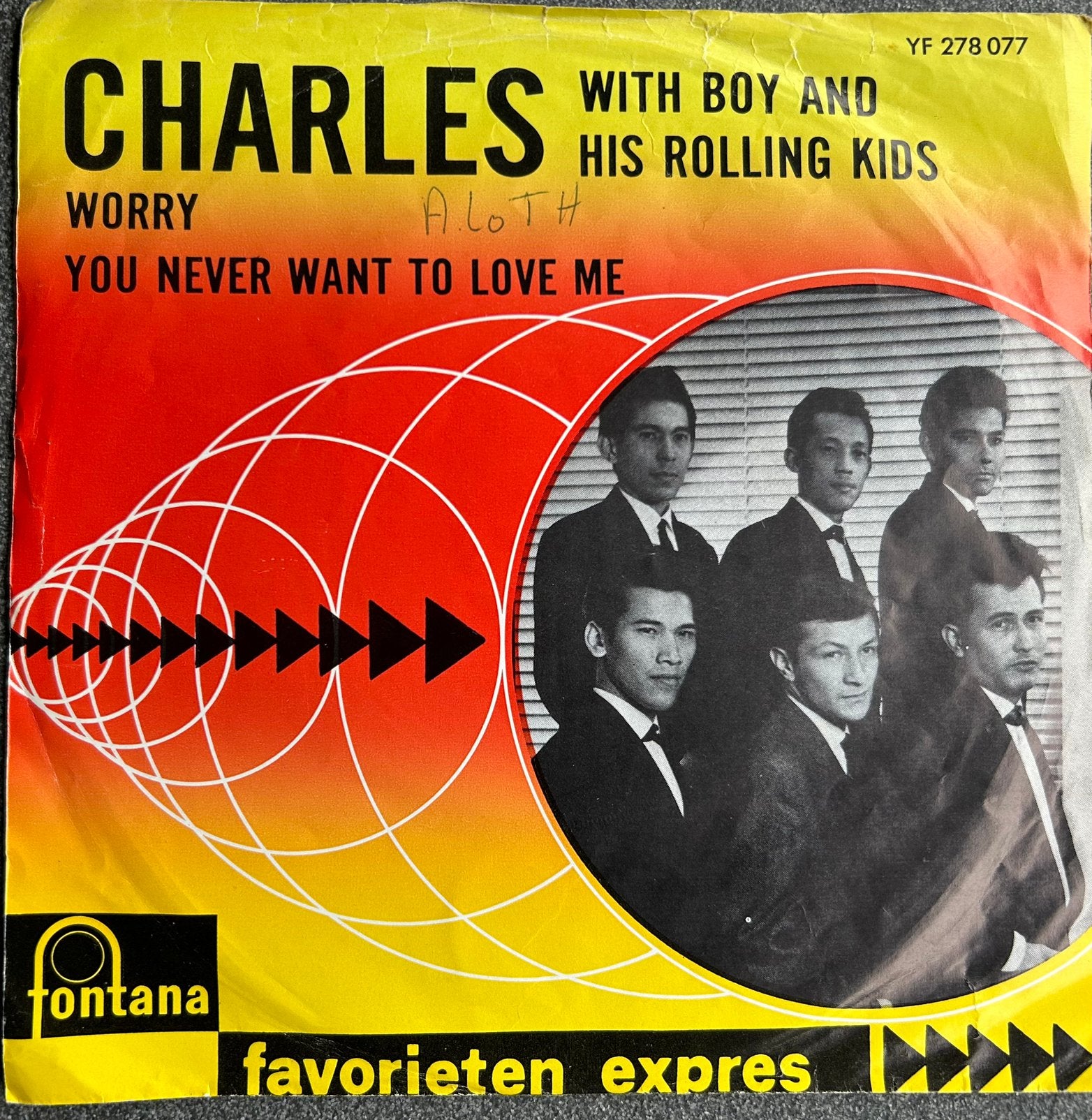 Charles with Boy & Rolling Kids - Worry - Fav expres, Eerste persing, Pop, Ophalen of Verzenden, Zo goed als nieuw