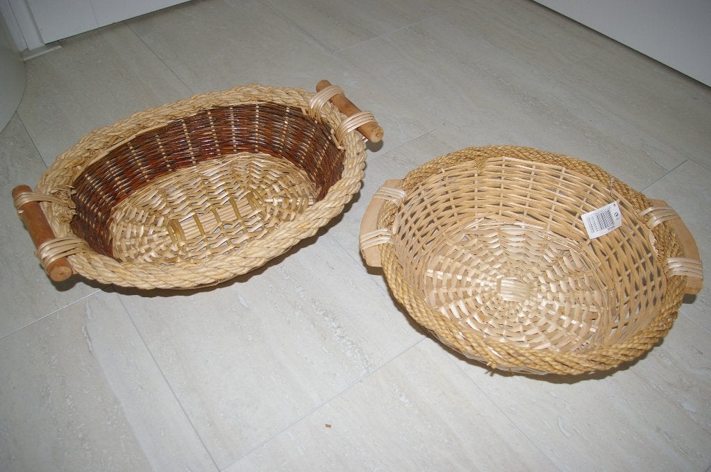 Verschillende rieten mandjes 7 stuks., Ophalen of Verzenden, Riet