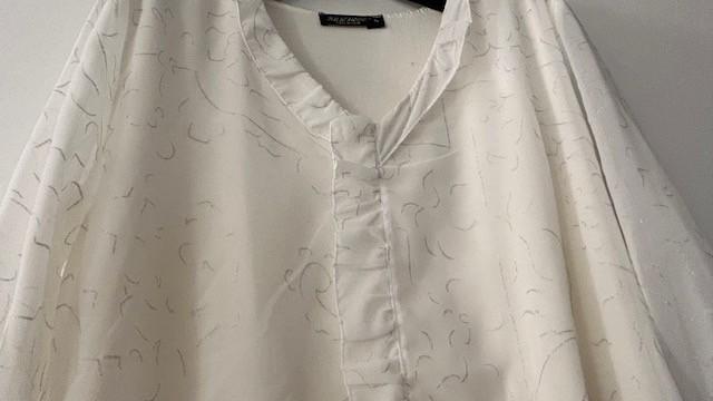 Julie Mode witte blouse met lange mouwen, Kleding | Dames, Julie Mode, Wit, Maat 46/48 (XL) of groter, Ophalen of Verzenden