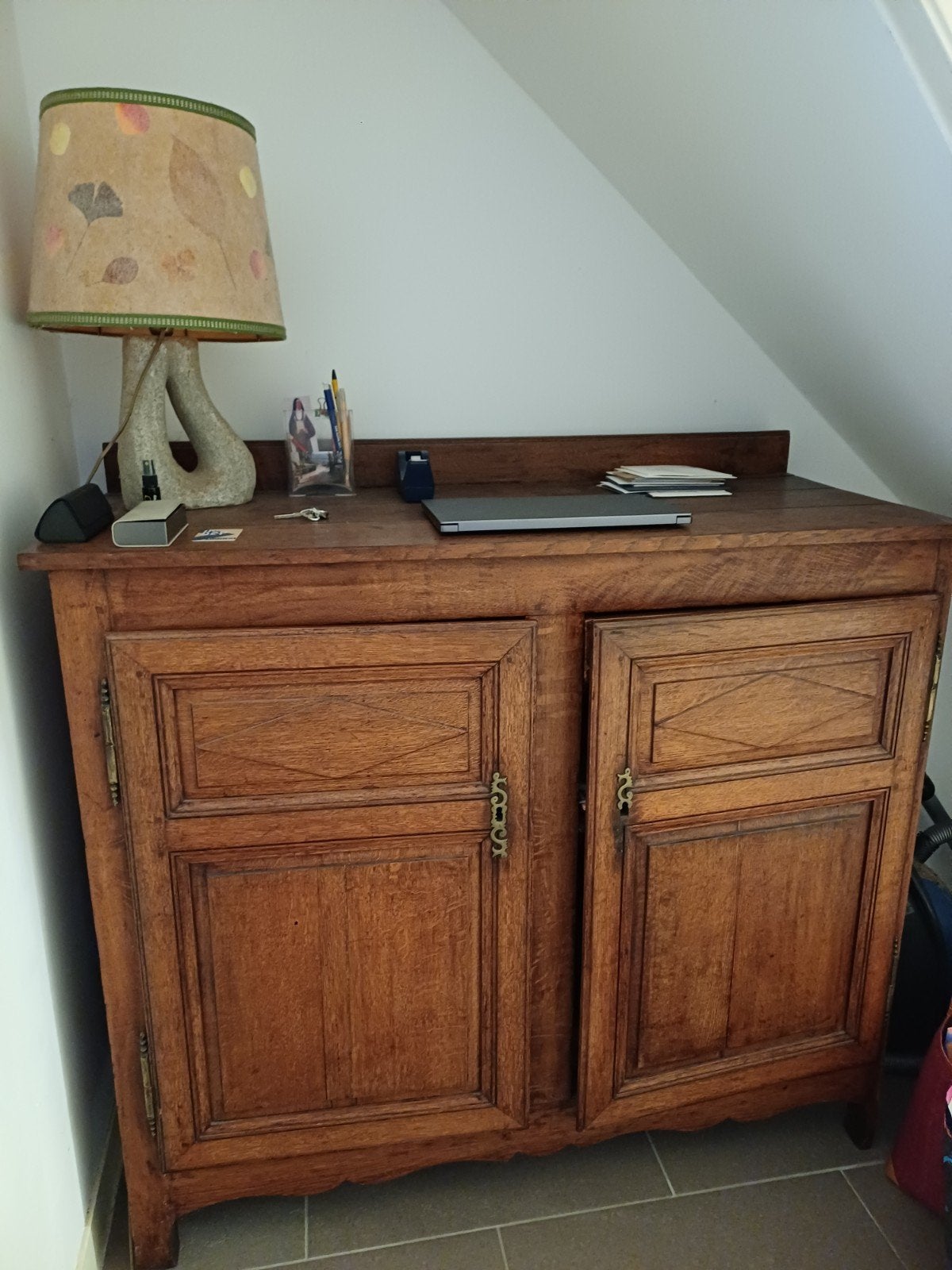 Oud eiken kast met twee deuren, Antiek en Kunst, Antiek | Meubels | Kasten, Ophalen