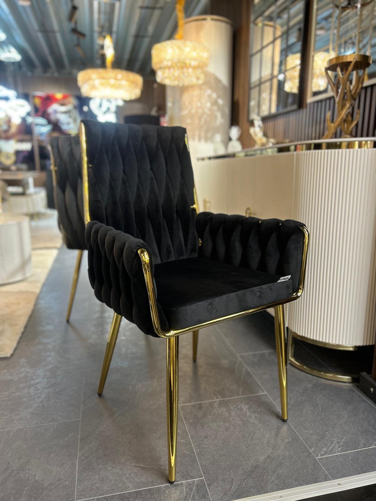 Wave eetkamerstoel stoel eric kuster style NIEUW, Huis en Inrichting, Overige materialen, Zwart, Nieuw, Ophalen of Verzenden