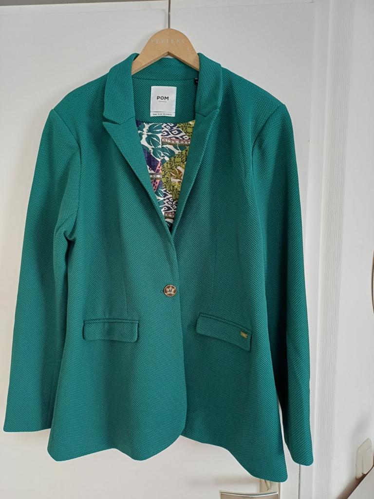 Mooie groene blazer POM Amsterdam, zgan, Ophalen of Verzenden, Zo goed als nieuw