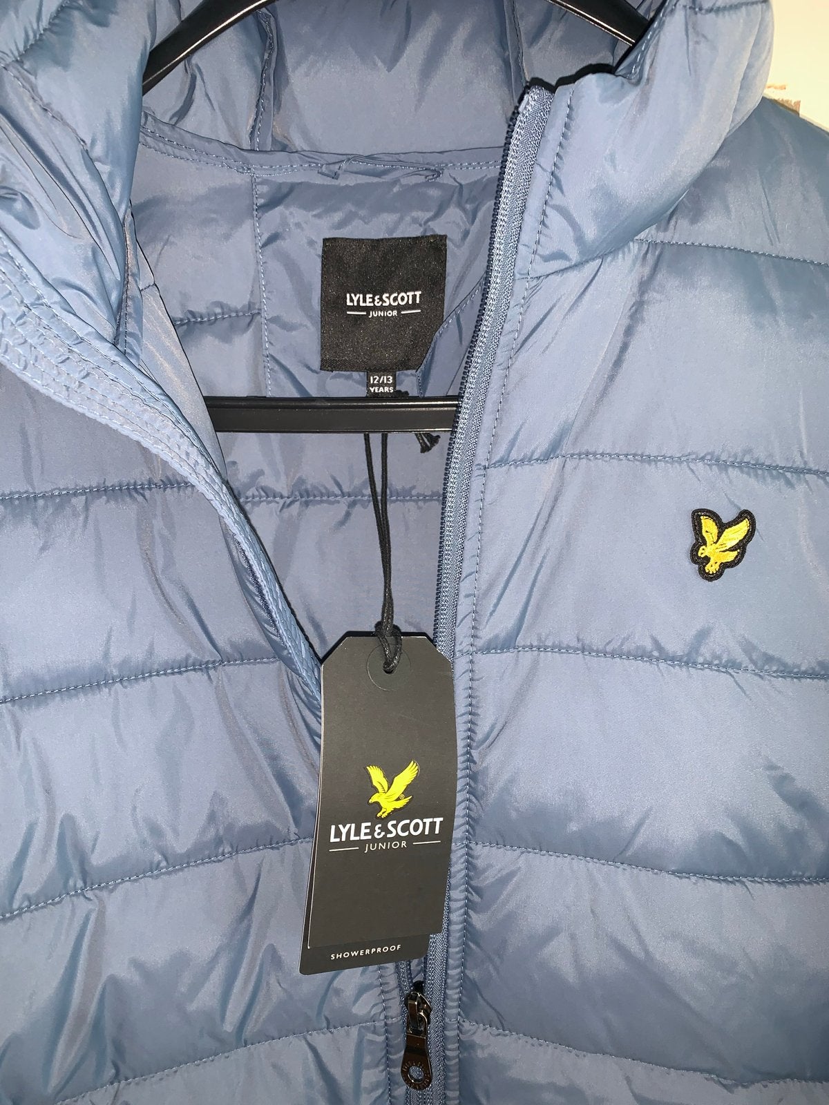 Lyle & Scott Junior Pufferjack China Blue 12-13 jaar, Ophalen of Verzenden, Nieuw, Jongen of Meisje, Jas