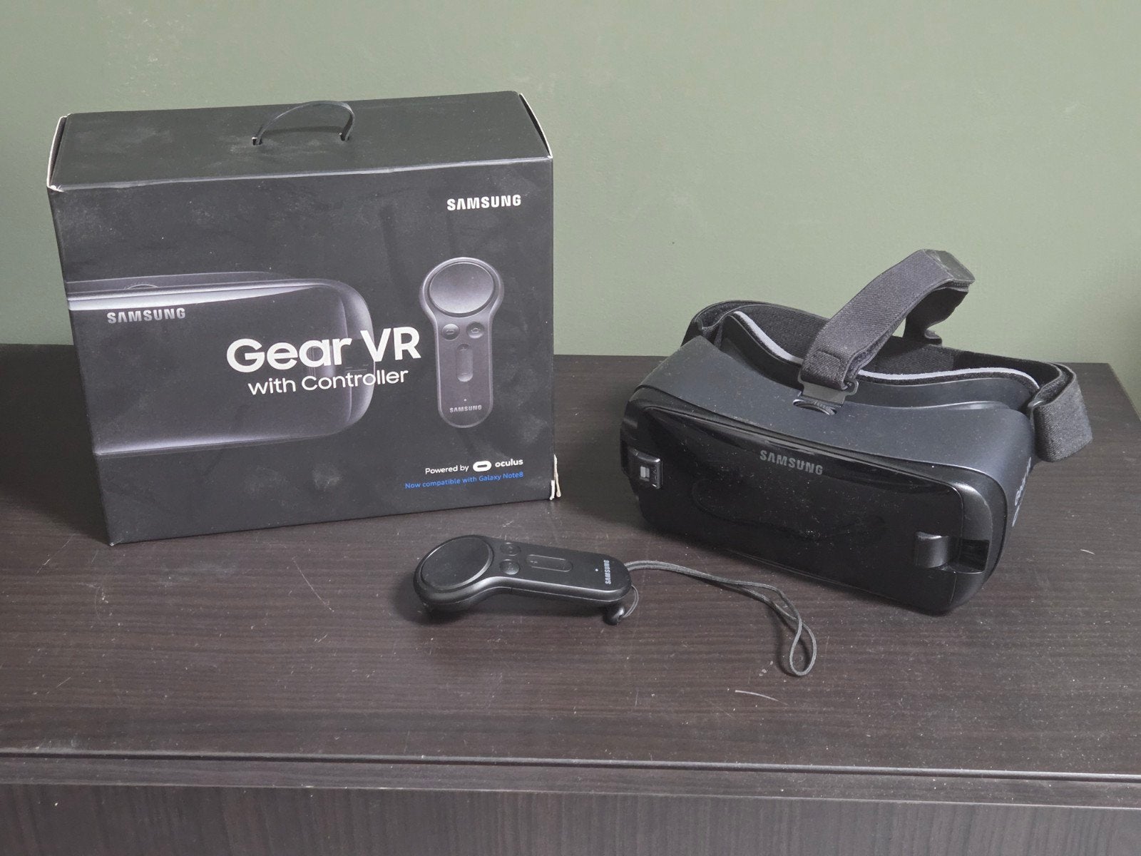 Samsung Gear VR met Controller, Ophalen of Verzenden, Gebruikt, VR-bril, Telefoon