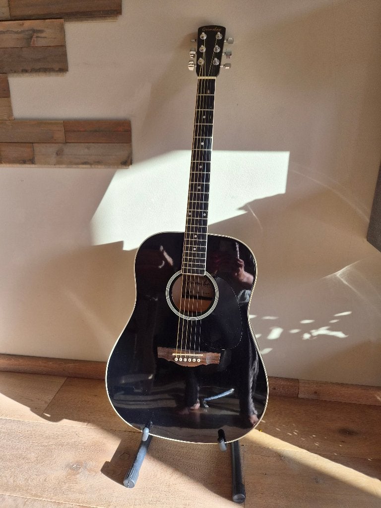 Grimshaw Westerngitaar - Zwart, Zo Goed als Nieuw, Muziek en Instrumenten, Ophalen, Zo goed als nieuw, Western- of Steelstringgitaar