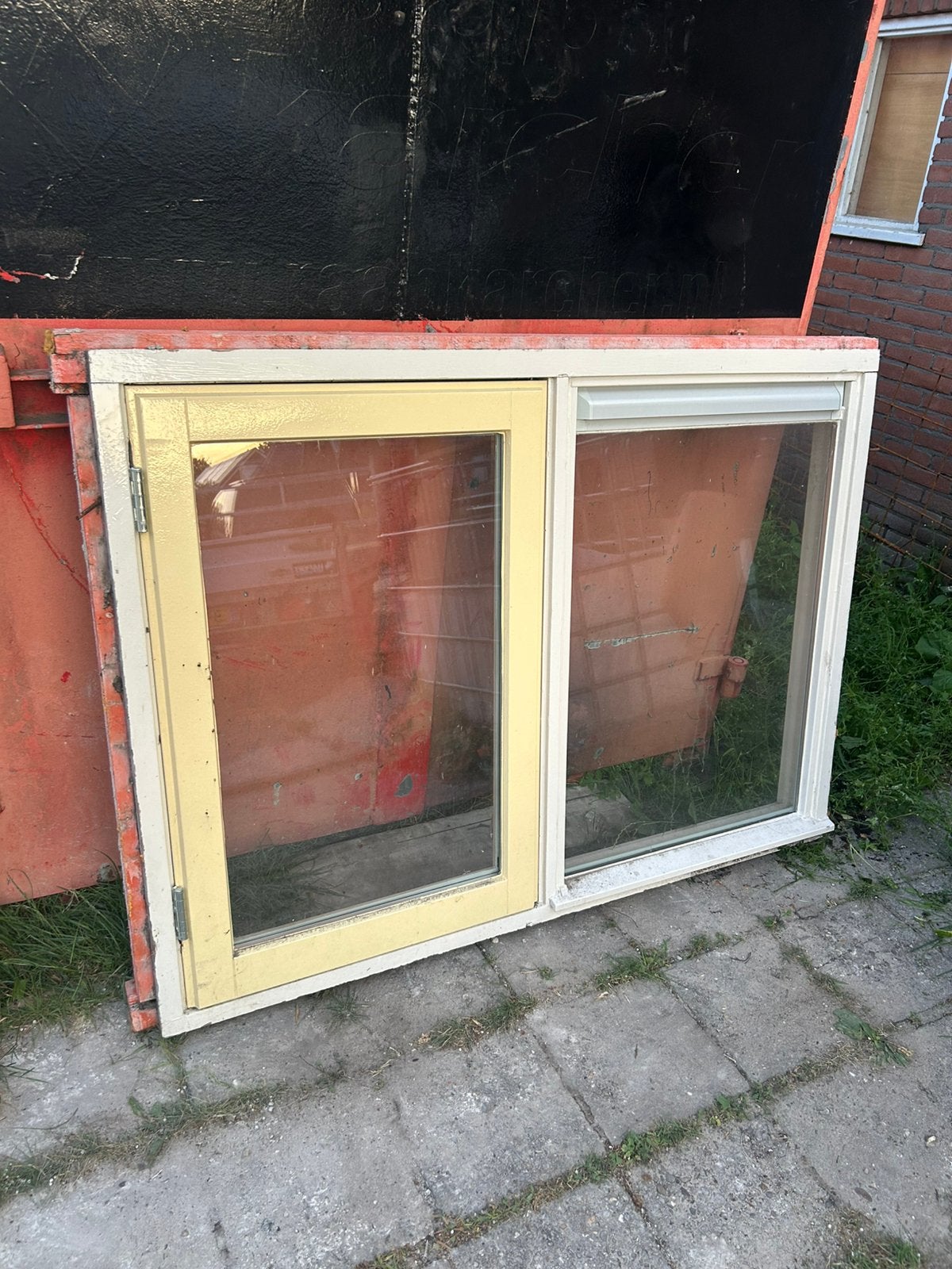 Nette gebruikte kozijnen met nieuw glas, Raamkozijn, Ophalen of Verzenden, Zo goed als nieuw, 150 tot 225 cm