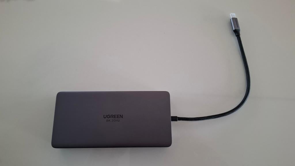 UGREEN USB-C Docking Station 8K 30Hz - Zo goed als nieuw, Docking station, UGREEN, Ophalen of Verzenden, Laptop