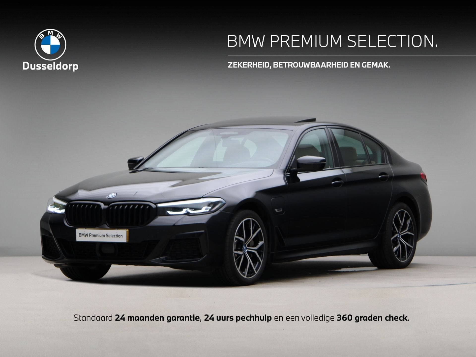 BMW 5 Serie 530e M-Sport - Schuifkanteldak (bj 2022), Auto's, Achterwielaandrijving, Gebruikt, 4 cilinders, Met garantie (alle)