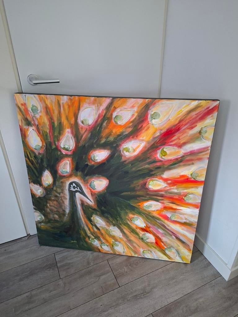Prachtige canvas van Sabine Kleiren - 100x100 cm - Nieuw, Ophalen