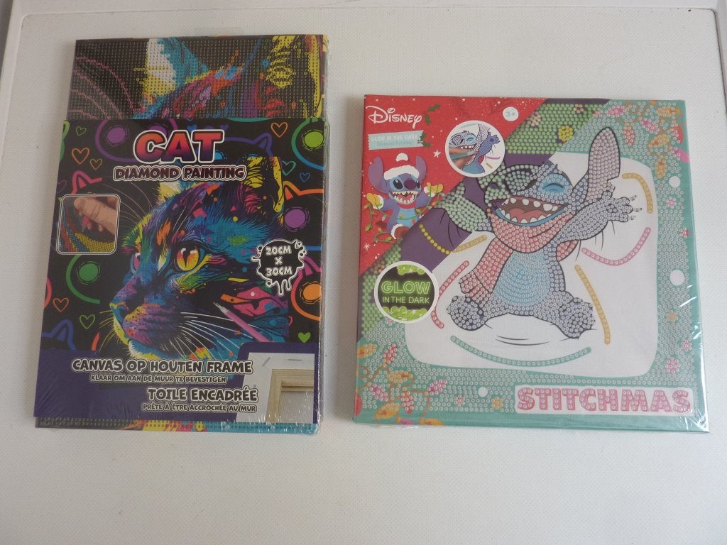Diamond painting,  Cat glow in de dark en Stitch ., Ophalen of Verzenden, Nieuw, Knutselwerk