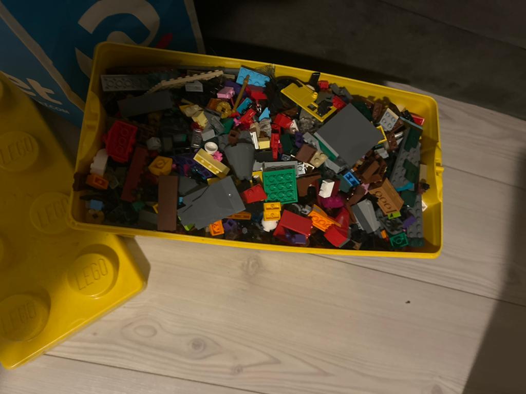 Grote partij diverse Lego stenen in opbergbox, Ophalen of Verzenden, Gebruikt, Losse stenen, Lego