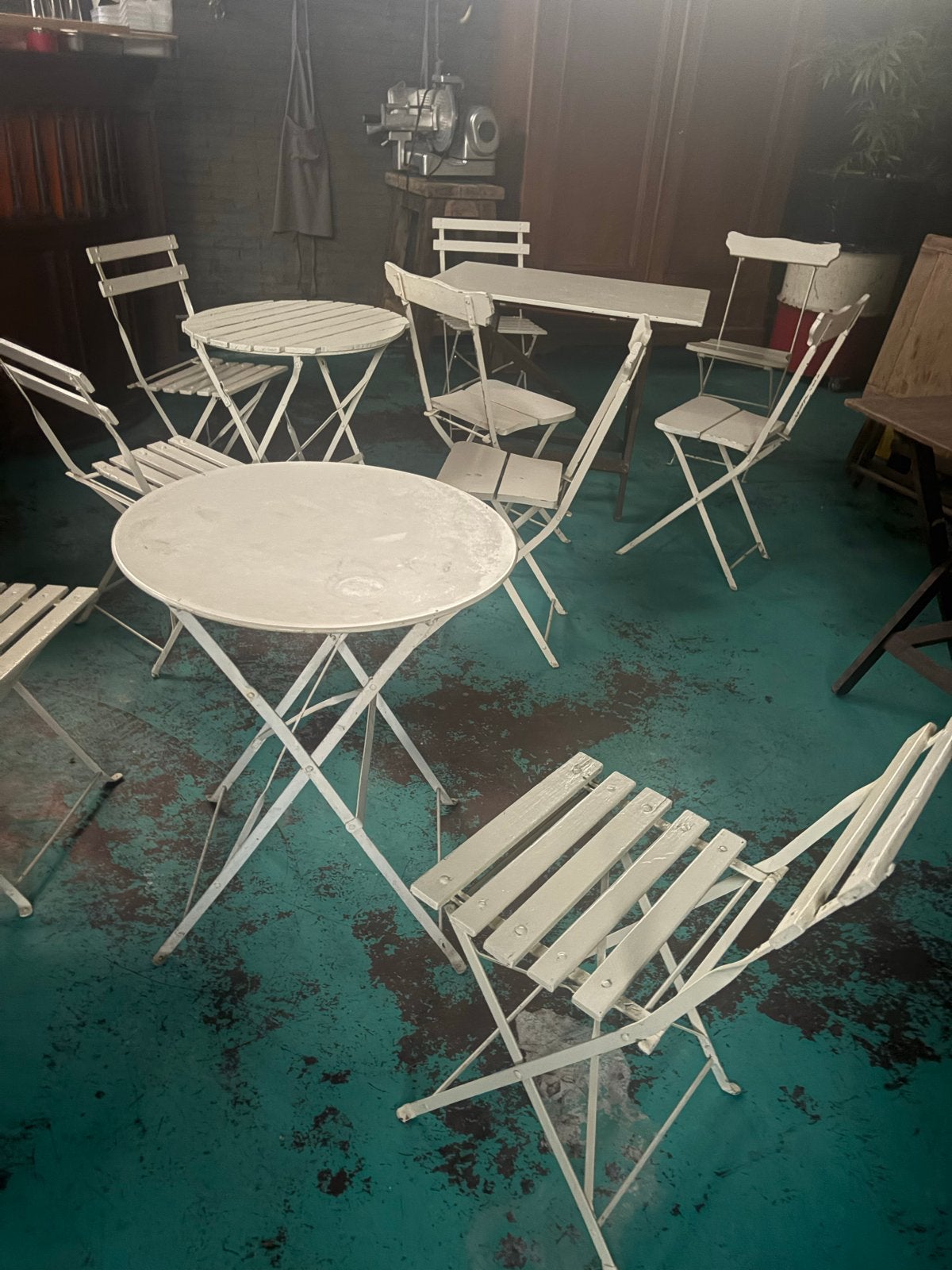 Diverse Klaptafels en Stoelen - Ideaal voor Horeca/Tuin, Gebruikt, 100 tot 150 cm, Vier personen, Rechthoekig