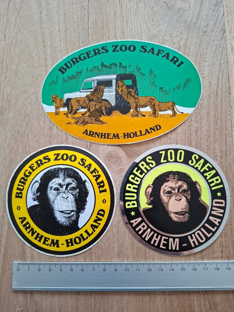 Stickers Burgers Zoo Arnhem, Ophalen of Verzenden, Zo goed als nieuw, Dier en Natuur