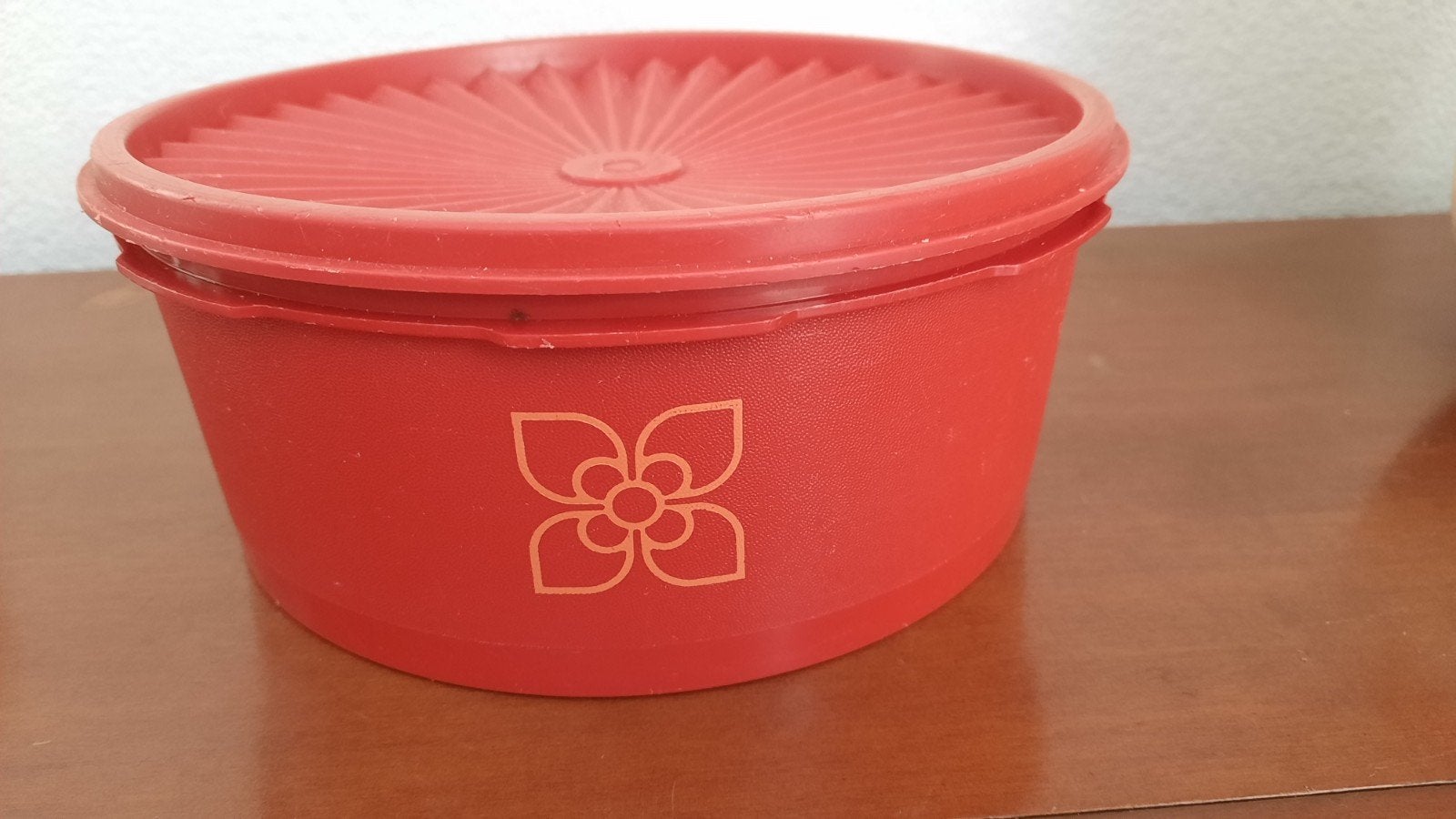 Tupperware koektrommel, Ophalen of Verzenden, Zo goed als nieuw, Oranje, Overige typen