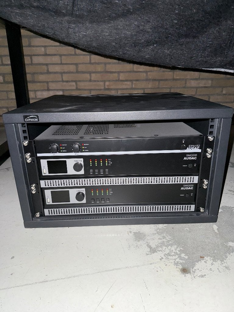 Audac EPA152 versterker – 2x150W, Ophalen of Verzenden, Zo goed als nieuw, 120 watt of meer, Overige merken